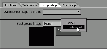 Вкладка Compositing позволяет