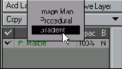 Из выпадающего меню Add Layer выберите пункт Gradient